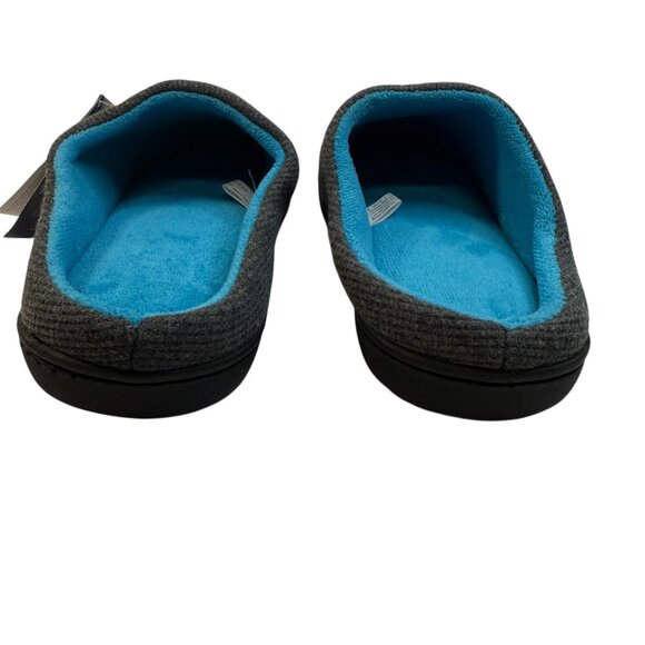 RockDove Two-Tone Men’s Memory Foam Slippers – Gray/Blue – Size Men's 7-8 Cozy - Picture 5 of 11